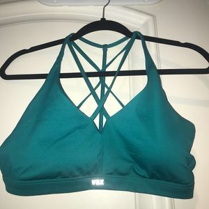 Teal sports bra